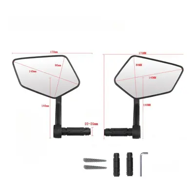 (Left & Right) Bicycle Mirror For E-bike Rear View Mirror Bicycle Ebike, Bicycle Mirror For Hand