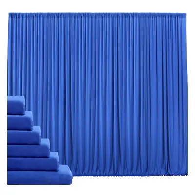 10 ft x ft Wrinkle Free Royal Blue Backdrop curtain Panels Polyest