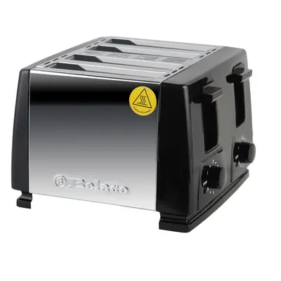 Toaster Slice toaster BT410 steeliness steel housing black toaster 1300W auto pup up function, V