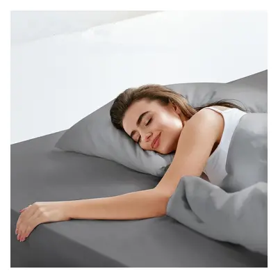 Luxclub Fitted Sheet SuperKing Bedding with 45cm Depth, Extra Deep Soft Microfiber Fabric, Ease 