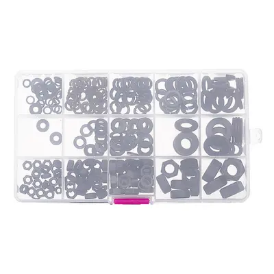 231Pcs Hex Nut Flat Washer Spring Lock Washer Carbon Steel M4/M5/M6/M8/M10 Assortment