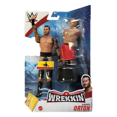 WWE Wrekkin Randy Orton 6-in Action Figure with Punching Action Gripping Hands & Bendable Chair 