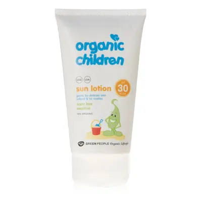 Green People Organic Children Sun Lotion SPF30 â Scent Free 150ml