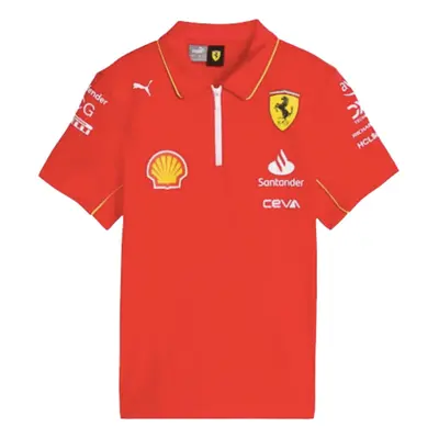 (SB) Scuderia Ferrari Team Polo Shirt (Red) - Kids