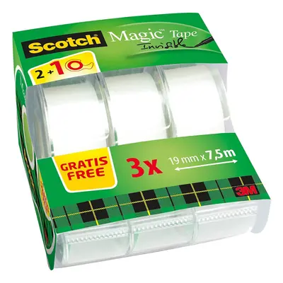 Scotch Magic Invisible Tape Hand Held Dispensers 7.5 m