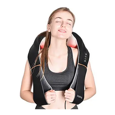 Back Neck and Shoulder Massager with Heat Deep Tissue 3D Kneading Shiatsu Massage Electric Massa