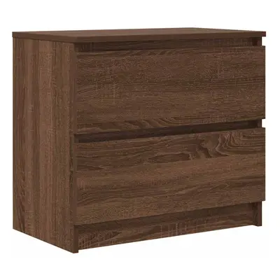 vidaXL TV Cabinet Brown Oak 60x35x54 cm Engineered Wood tv stand