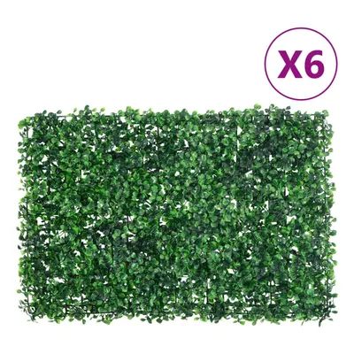 vidaXL Artificial Shrub Leaf Fence Privacy Fence ScreenÃÂ pcs Green 40x60 cm