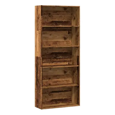 vidaXL Book Cabinet Bookcase Storage Rack Bookshelf Old Wood Engineered Wood