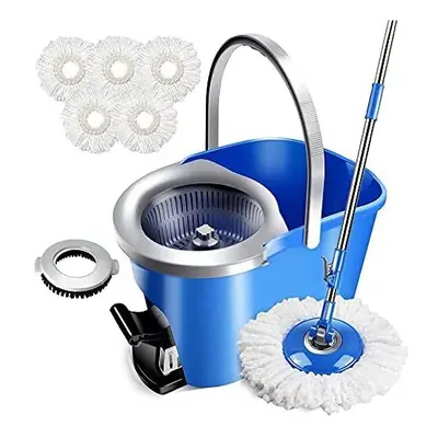 Masthome Mop and Buckets Sets,Spinning Mop and Bucket with Microfiber Pads,Floor Mops Bucket wit