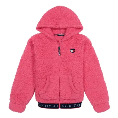 Tommy Hilfiger Girls' Full-Zip Fleece Hoodie Sweatshirt with Front Poc