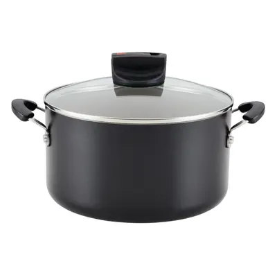 Farberware Smart Control Nonstick Stock Pot/Stockpot with Lid Quart Black