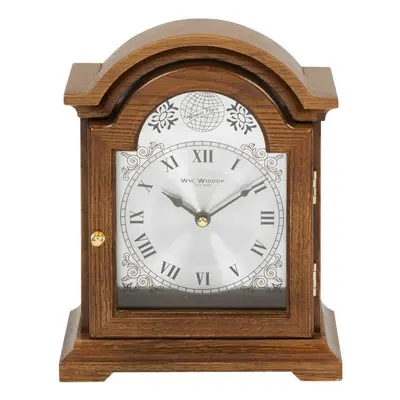 Broken Arch Wooden Mantel Clock 24cm - W2619