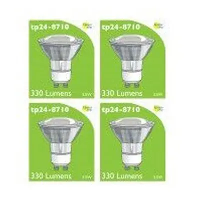 8710 LED 3.5W Clear Spot L1/GU10 Cap (2882 & Replacement) *4 Pack Bundle*