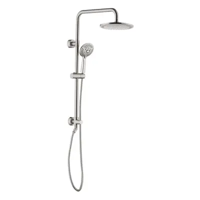 BRIGHT SHOWERS Rain System Including Inch Rainfall shower head and Handheld with Height Adjustab