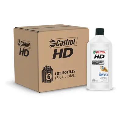 Castrol HD-30 Motor Oil Quart Pack of