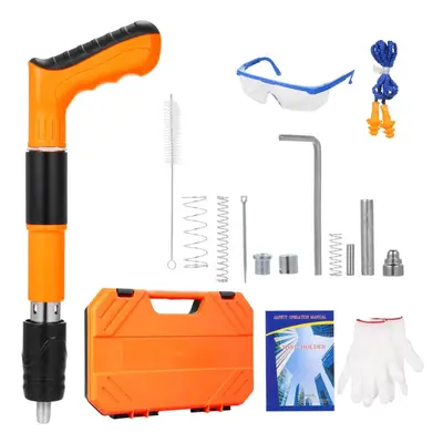 (orange) Nail Wall Fastening Tool High-pressure Nail Machine Manual Steel Nail Machine Strength 