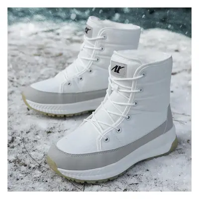 (white, 37) Tuinanle Women Boots Winter Shoes Female Snow Boots Platform Keep Warm Ankle Boots W