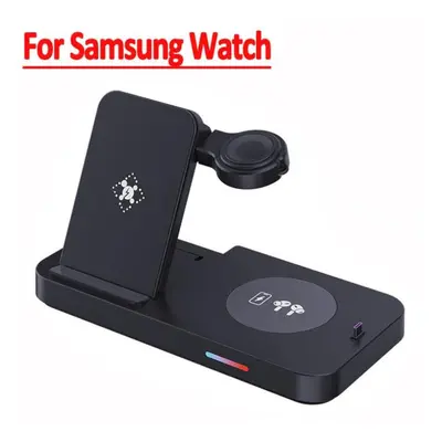 (black, For Samsung Watch) 30w In Fast Wireless Charger Stand Foldable Charging Station For Appl