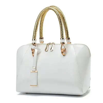 (white) Women&apos;s Bags Handbags Lacquered Leather Fashion Handbags Ladies Bags Large-capacity