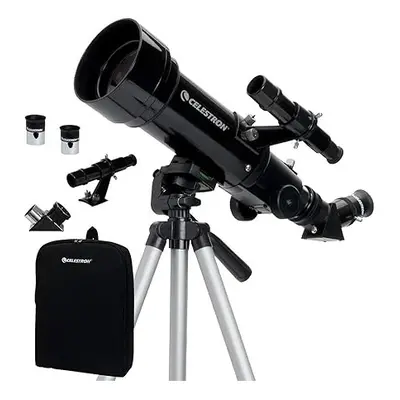 Celestron Travel Scope Portable Refractor Telescope Kit with Backpack, Black