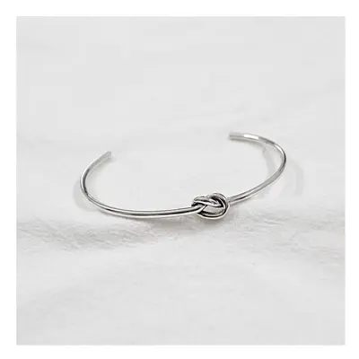 100% S925 sterling silver knot opening bracelets & bangles