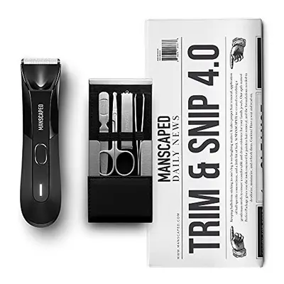 MANSCAPED Trim and Snip 4.0, Men's Grooming Kit, Includes The Lawn Mower 4.0 Ergonomically Desig