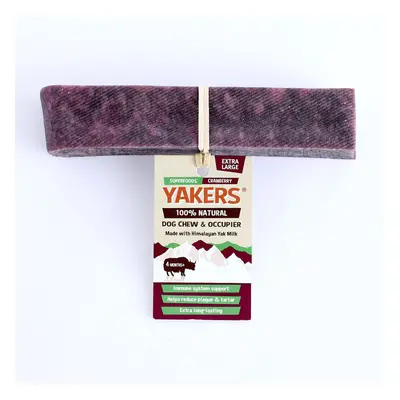 (Med Pk) Yakers Himalayan Yak Milk Dog Chew Cranberry Box