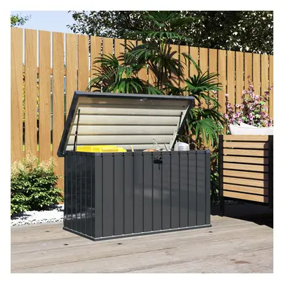 Outsunny 400L Waterproof Metal Outdoor Storage Box with Lock and Keys