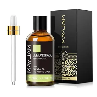 MAYJAM Lemongrass Essential Oils 100ml, 100% Pure Natural Essential Oils, Therapeutic-Grade Arom