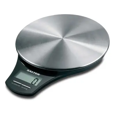 Salter Stainless Steel Digital Kitchen Weighing Scales - Stylish Silver