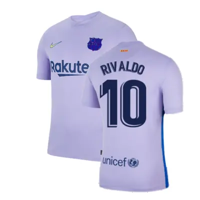 (XXL) Barcelona Away Shirt (RIVALDO 10)