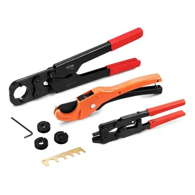 Vevor SDSYPEX381234KR5UV0 PEx Pipe Crimping Tool Kit with Jaw Dies