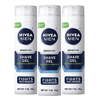 NIVEA FOR MEN Sensitive Shaving Gel oz Pack of