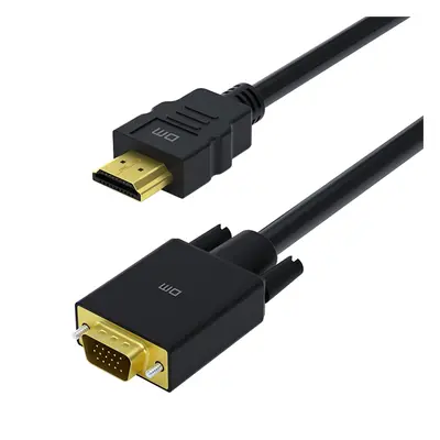 HDMI-compatible to VGA Cable 1080P Digital Video Adapter Data Cable Gold Plated Connector