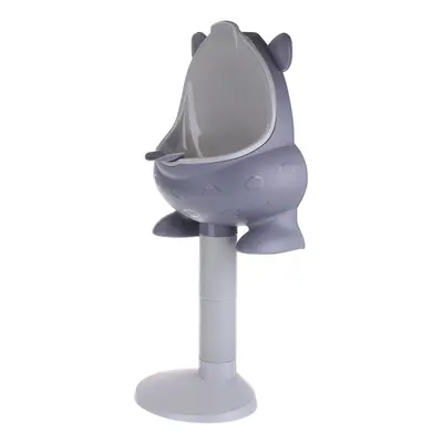 (Gray) Baby Kids Urinal Potty Trainer Multifunction Standing Bathroom Toilet Pots Kit