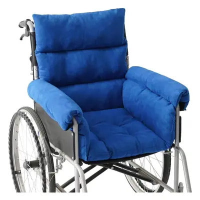 (Blue) Wheelchair Cushion Soft Wheelchair Accessories Helps Prevent Pressure Armrest Covers and 