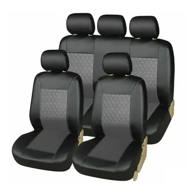 Universal PU Leather Seater / Seater Front Rear Car Seat Covers Protector