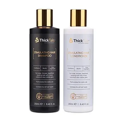 ThickTails Hair Growth Shampoo and Conditioner - (2-Pack) For Women With Thinning Hair Breakage 