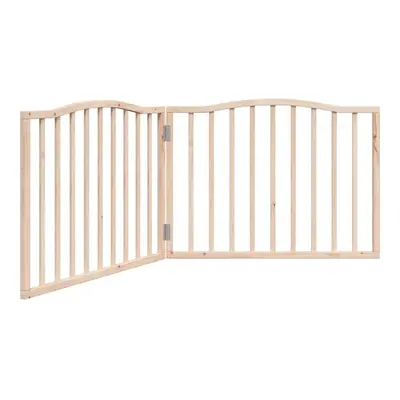 (natural, x x cm/ pcs) vidaXL Dog Gate with Door Foldable Pet Gate Dog Fence Pet BarrierÃÂ Popl