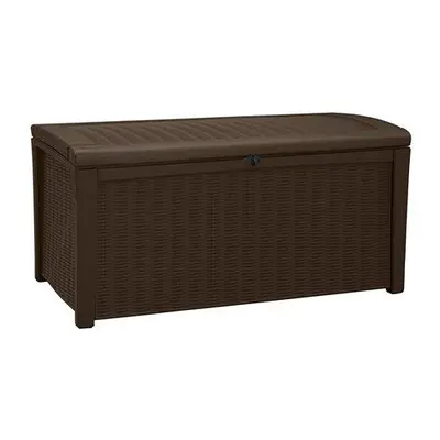 Keter Borneo Outdoor Plastic Storage Box Garden Furniture, 129.5 x x 62.5 cm - Brown