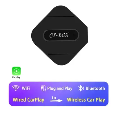 (black) Ai Carplay Box Wireless Carplay Android Auto Adapter Mini Lightweight Car Box