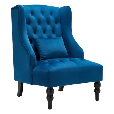 (Blue) YODOLLA Mid Century Tub Chair Accent Chair