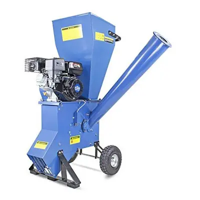 Hyundai 208cc 76mm Petrol 4-Stroke Garden Wood Chipper Shredder Mulcher, Year Warranty