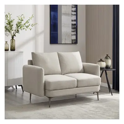 (Beige) SOFIA MODERN FABRIC LIVING ROOM SEATER SOFA