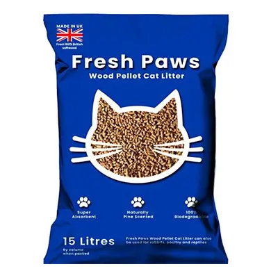 Fresh Paws Premium Wood Pellet Cat Litter, L