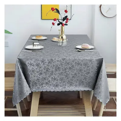 (As show, One size) Waterproof Vinyl Tablecloth, Rectangle Heavy Duty Table Cloth, Wipeable Tabl