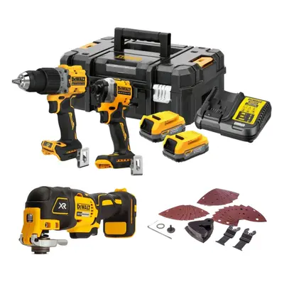 Dewalt DCK2050E2T 18v XR Brushless Powerstack Combi Hammer + Impact + DCS355N