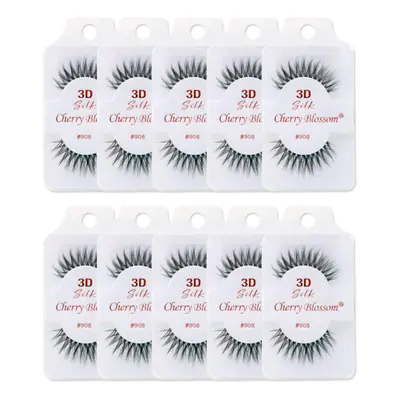 Cherry Blossom 3D Eyelashes (10 Pack of Silk 908)