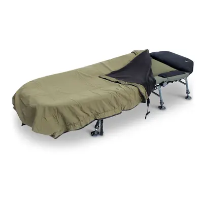 (Green) Abode Peach Skin Wind-Out Fleece Bedchair Blanket Carp Fishing Bed Cover